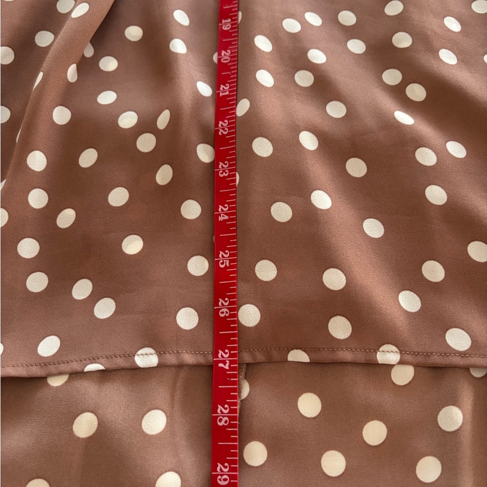 Torrid Pink Polka Dot high low Blouse - Picture 6 of 9